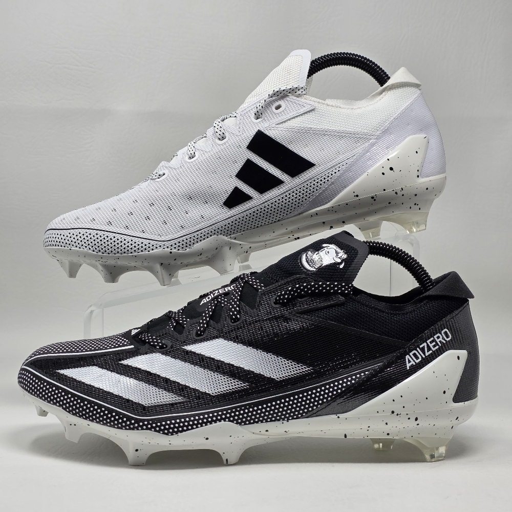 Adidas Adizero Electric Men Size 12 Cleats Snack Attack White Black IE4401 New - Picture 2 of 11